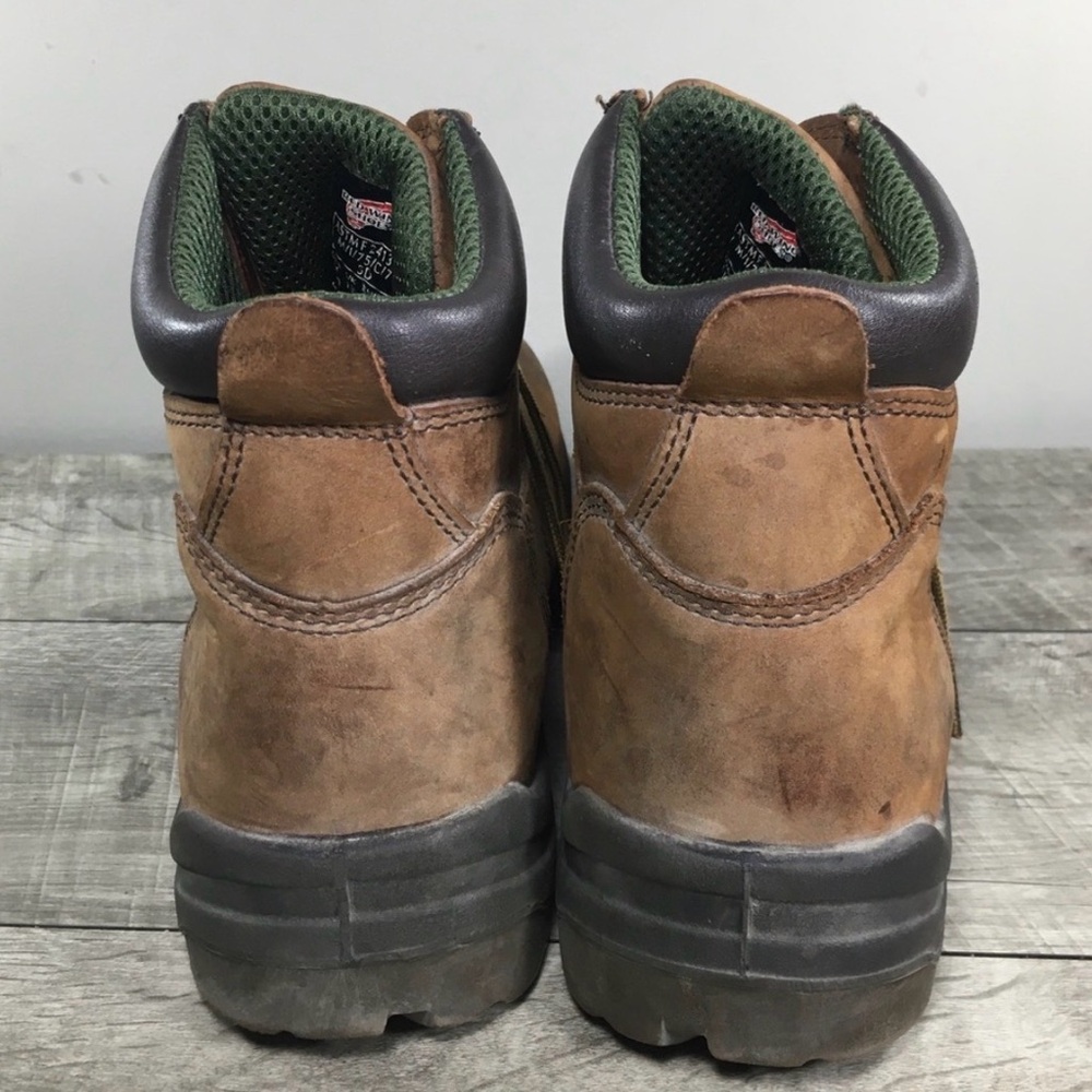 Red Wing Shoes Rustic Brown Leather Boots - Picture 6 of 10
